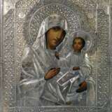 Икона "Иверская Пресвятая Богородица" в окладе - фото 1