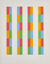 4 vertikale Streifen mit 4 variablen Farben