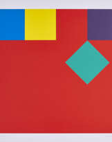 Disloziertes grünes Quadrat