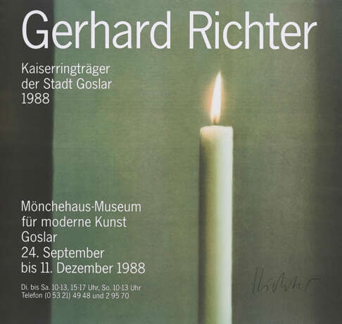 Gerhard Richter. Plakat Kerze I - photo 1