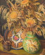 Ceramic products. Still Life with Sunflowers