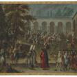 AN AMBASSADORIAL DELEGATION CROSSING THE SECOND COURTYARD OF THE TOPKAPI SARAYI; DINNER GIVEN BY THE GRAND VIZIER IN HONOUR OF AN AMBASSADOR - Auction archive