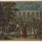 Van Mour, Jean-Baptiste. AN AMBASSADORIAL DELEGATION CROSSING THE SECOND COURTYARD OF THE TOPKAPI SARAYI; DINNER GIVEN BY THE GRAND VIZIER IN HONOUR OF AN AMBASSADOR - photo 1