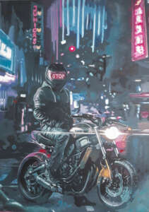 Motorrad in der Stadt