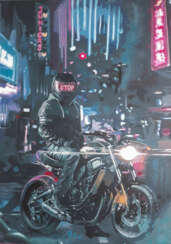 Motorrad in der Stadt