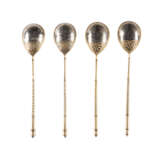FOUR SILVER-GILT AND NIELLO SPOONS - фото 1