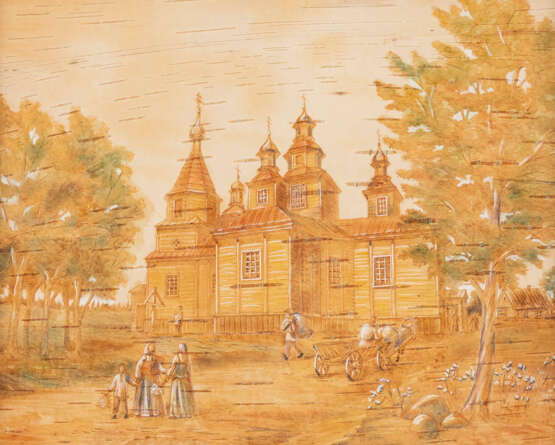 M. KRASNEWSKAJA (?) Tätig 2. Hälfte 20. Jahrhundert in Russland KOSCHAN-GORODOK (ST. NIKOLAUS-KIRCHE) - photo 1
