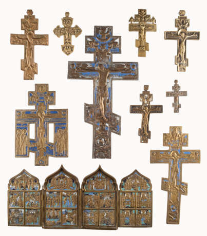 QUADRIPTYCH AND NINE CRUCIFIXES - Foto 1