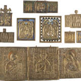 FOUR TRIPTYCHS AND FIVE BRASS ICONS SHOWING THE DEISIS AND THE IMAGES OF CHRIST - Foto 1