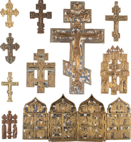 A QUADRIPTYCH AND NINE CRUCIFIXES - photo 1
