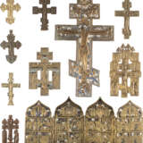 A QUADRIPTYCH AND NINE CRUCIFIXES - фото 1