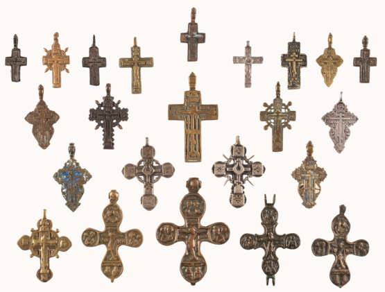 A COLLECTION OF 23 BREAST CROSSES - photo 1