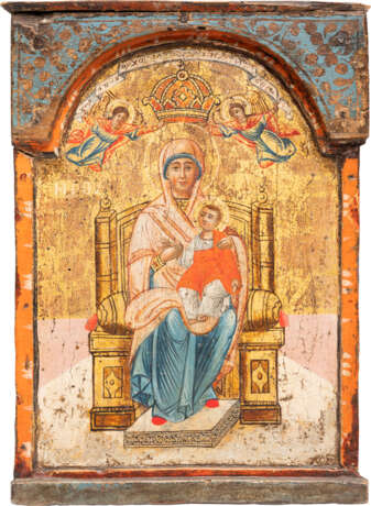 THE CENTRAL PANEL OF A TRIPTYCH SHOWING THE ENTHRONED MOTHER OF GOD - Foto 1