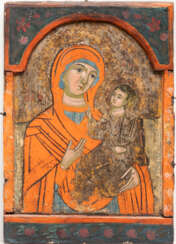 THE CENTRAL PANEL OF A TRIPTYCH SHOWING THE HODIGITRIA MOTHER OF GOD