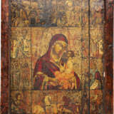 A LARGE MELCHITE ICON SHOWING THE MOTHER OF GOD AND SELECTED SAINTS - фото 1