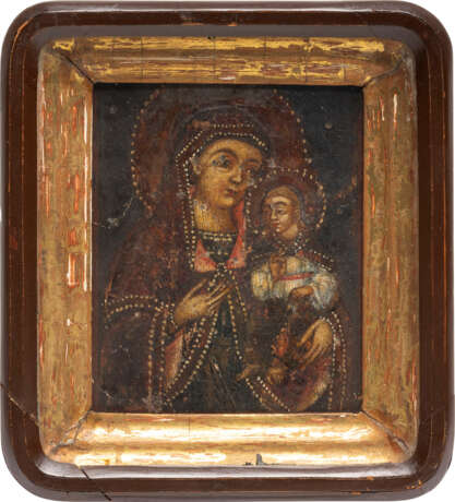 A SMALL ICON SHOWING THE HODIGITRIA MOTHER OF GOD WITHIN KYOT - photo 1