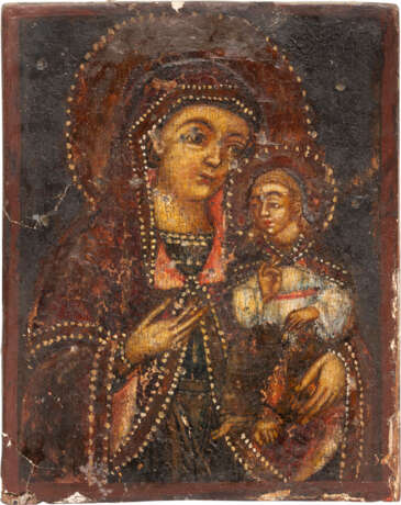 A SMALL ICON SHOWING THE HODIGITRIA MOTHER OF GOD WITHIN KYOT - photo 2