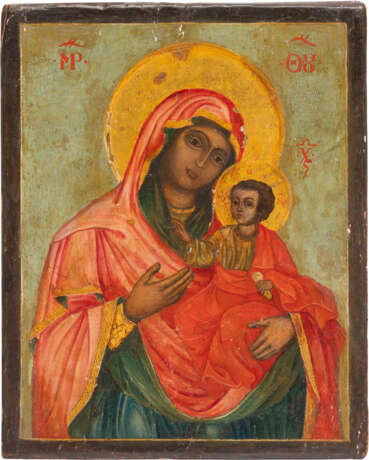A SMALL ICON SHOWING THE MOTHER OF GOD - фото 1