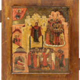 A FINE ICON SHOWING THE PROTECTING VEIL OF THE MOTHER OF GOD WITH BASMA - фото 2