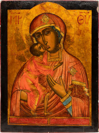 A VERY LARGE ICON SHOWING THE FEODOROVSKAYA MOTHER OF GOD - photo 1