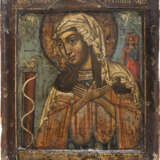 AN ICON SHOWING THE WEEPING MOTHER OF GOD AND THE INSTRUMENTS OF THE PASSION - Foto 1