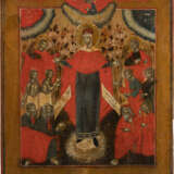 AN ICON SHOWING THE MOTHER OF GOD 'JOY TO ALL WHO GRIEVE' - Foto 1
