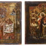 TWO ICONS SHOWING THE MOTHER OF GOD 'JOY TO ALL WHO GRIEVE' AND ST. NICHOLAS OF MYRA - photo 1