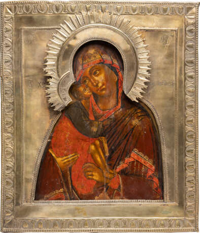 AN ICON SHOWING THE TOLGSKAYA MOTHER OF GOD WITH RIZA - photo 1