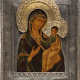 AN ICON SHOWING THE IVERSKAYA MOTHER OF GOD WITH RIZA - photo 1