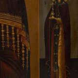 A VERY FINE ICON SHOWING THE FEODOROVSKAYA MOTHER OF GOD WITH A SILVER-GILT RIZA - Foto 8