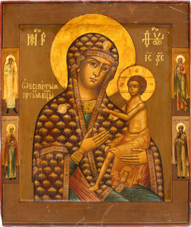 AN ICON SHOWING THE 'O ALL-HYMNED MOTHER' (O VSEPYETAYA MATI) - photo 1