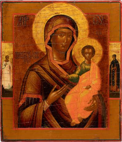 AN ICON SHOWING THE SMOLENSKAYA MOTHER OF GOD - Foto 1