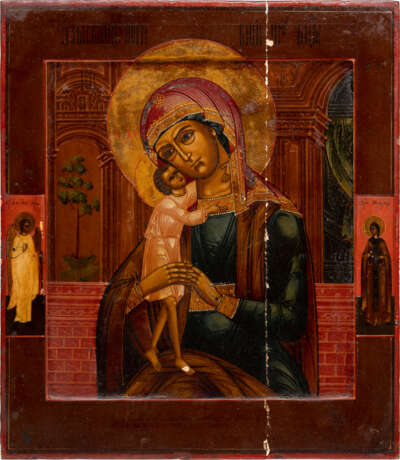 A LARGE ICON SHOWING THE MOTHER OF GOD 'SEEKING OF THE LOST' - photo 1