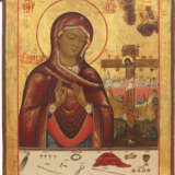 A LARGE ICON SHOWING THE AKTHYRSKAYA MOTHER OF GOD - фото 1