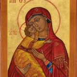 TWO EMBROIDERIES OF ICONS OF THE MOTHER OF GOD - фото 2