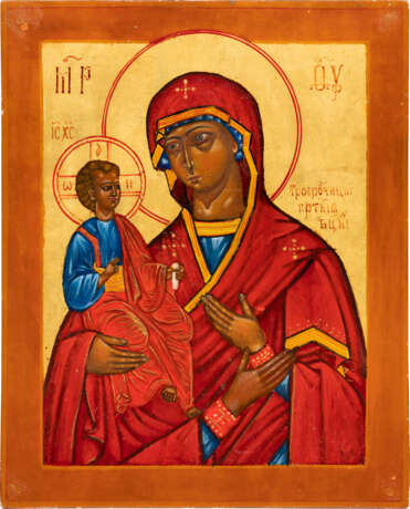 TWO EMBROIDERIES OF ICONS OF THE MOTHER OF GOD - Foto 3