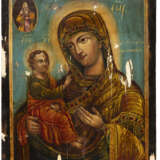 AN ICON SHOWING THE MOTHER OF GOD OF JERUSALEM WITH OKLAD - Foto 2