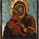 AN ICON SHOWING THE VLADIMIRSKAYA MOTHER OF GOD - photo 1