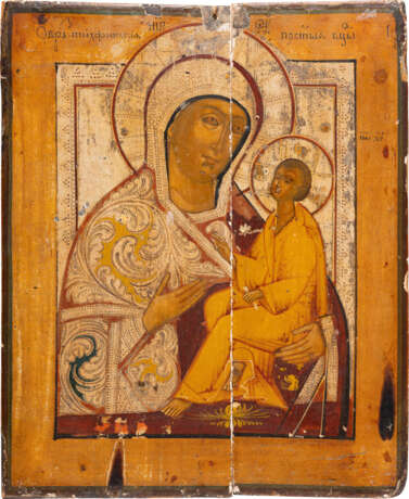 AN ICON SHOWING THE TIKHVINSKAYA MOTHER OF GOD - Foto 1