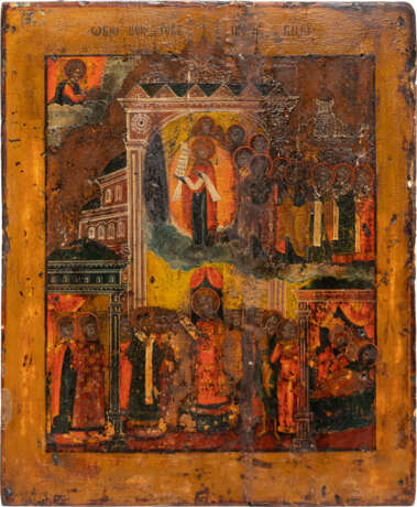 TWO ICONS SHOWING THE POKROV AND THE MOTHER OF GOD 'JOY TO ALL WHO GRIEVE' - Foto 2