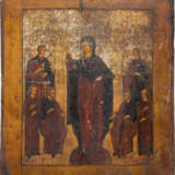 TWO ICONS SHOWING THE POKROV AND THE MOTHER OF GOD 'JOY TO ALL WHO GRIEVE' - photo 3