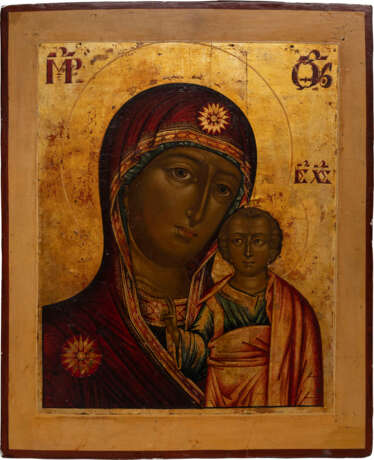 A LARGE ICON SHOWING THE KAZANSKAYA MOTHER OF GOD - фото 1