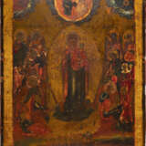 A LARGE ICON SHOWING THE MOTHER OF GOD 'JOY TO ALL WHO GRIEVE' - фото 1