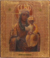 A DATED ICON SHOWING THE MOTHER OF GOD OF CHERNIGOV