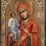 A SMALL ICON SHOWING THE THREE-HANDED MOTHER OF GOD - фото 1