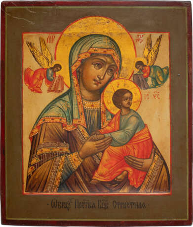 A SMALL ICON SHOWING THE MOTHER OF GOD OF THE PASSION - photo 1