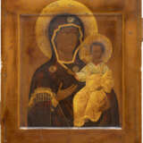 A FINE ICON SHOWING THE SMOLENSKAYA MOTHER OF GOD - фото 1