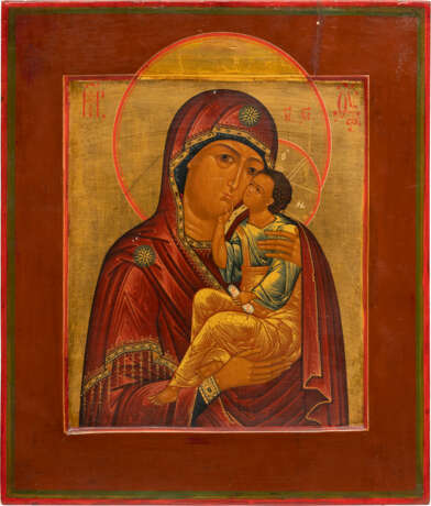 AN ICON SHOWING THE SWEET-KISSING MOTHER OF GOD (UMILENIE) - photo 1