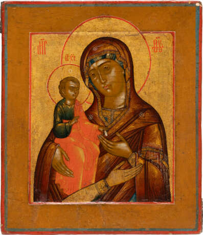 A SMALL ICON SHOWING THE THREE-HANDED MOTHER OF GOD - фото 1