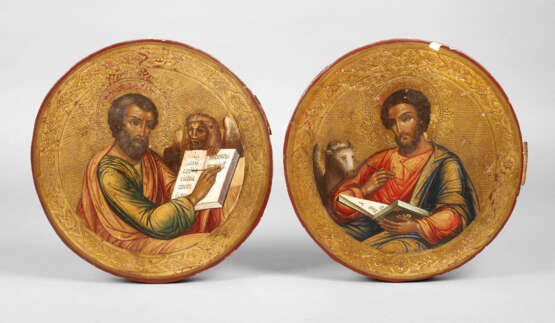 Paar Ikonen mit Evangelisten - Foto 1